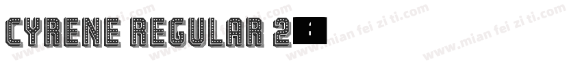 Cyrene Regular 2字体转换
